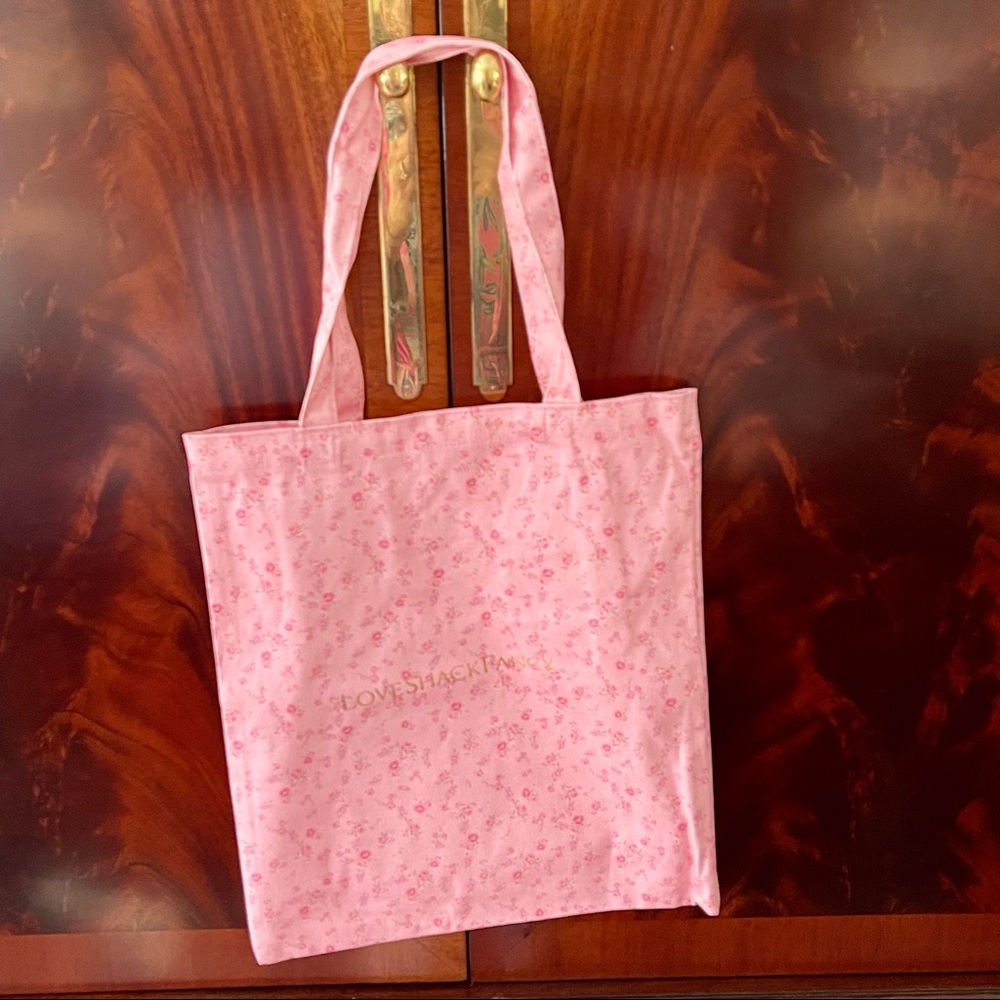 LoveShackFancy Pink Floral Tote Bag - Picture 6 of 13
